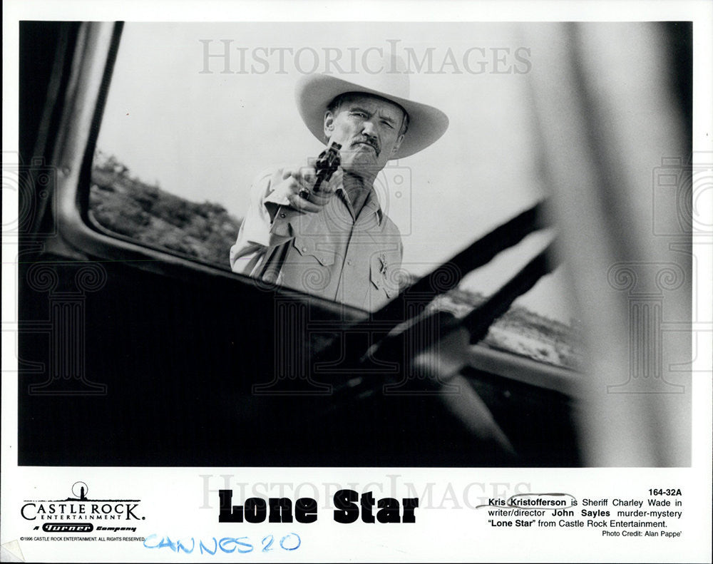 1986 Press Photo Kris Kristofferson in &quot;Lone Star&quot; - Historic Images