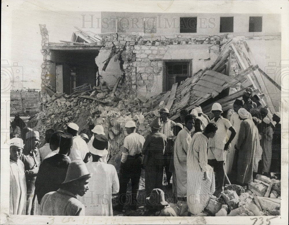 1940 Press Photo Ruins of House near Alexandria after Italian War Planes Bomb - Historic Images