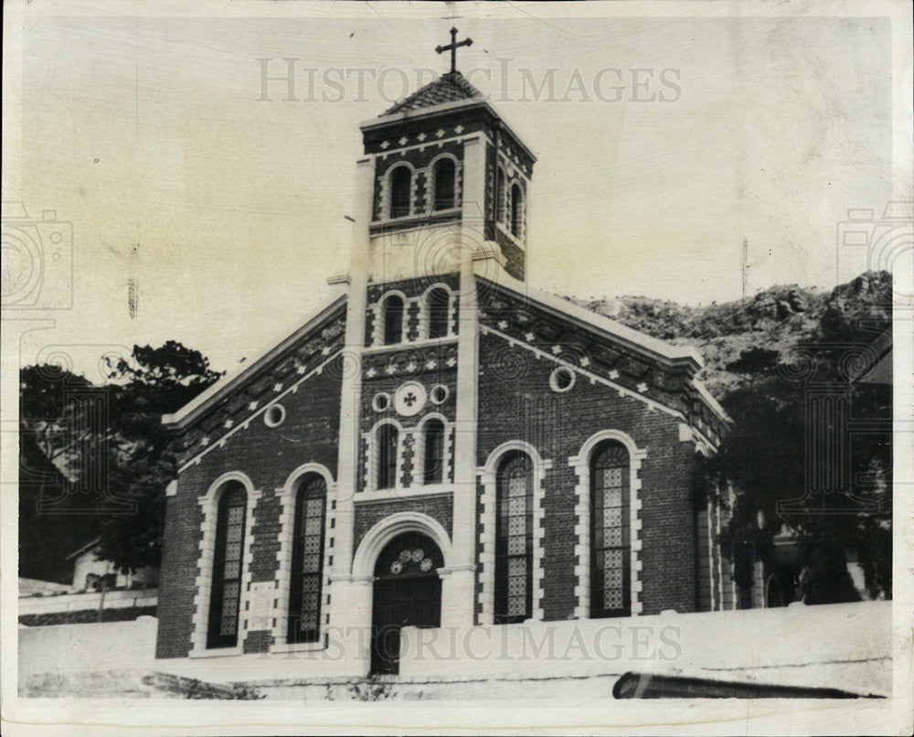 1954 Press Photo Immaculate Conception Roman Catholic Church, Simpeitow,Formosa - Historic Images