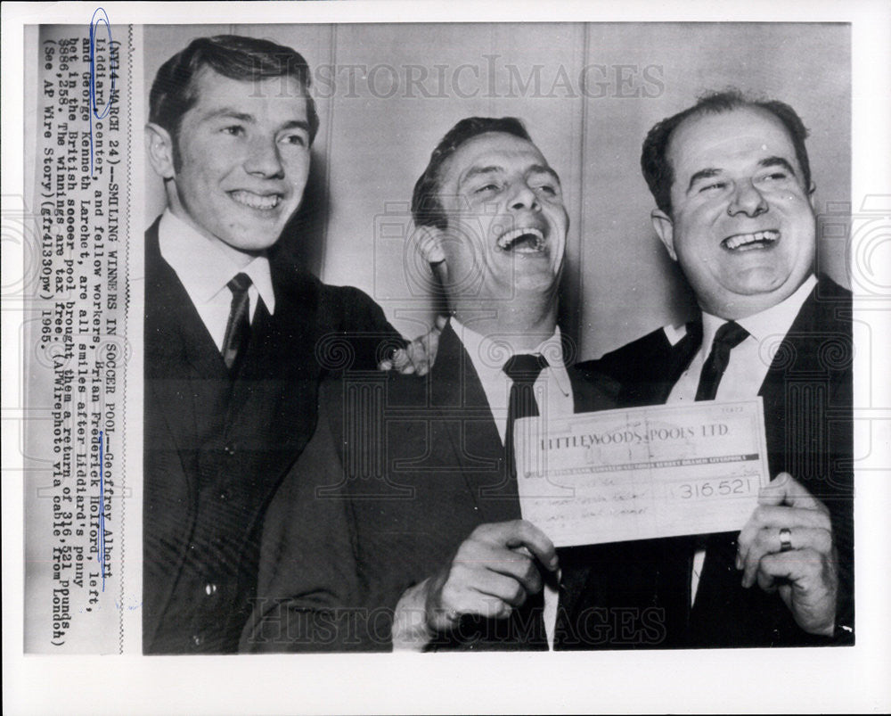 1965 Press Photo Geoffrey Albert Liddiard Brian Frederick Helford George Kenneth - Historic Images