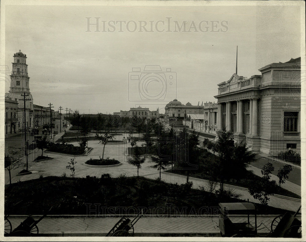 Press Photo Custom House and Post Office in Vera Cruz, Mexico - Historic Images