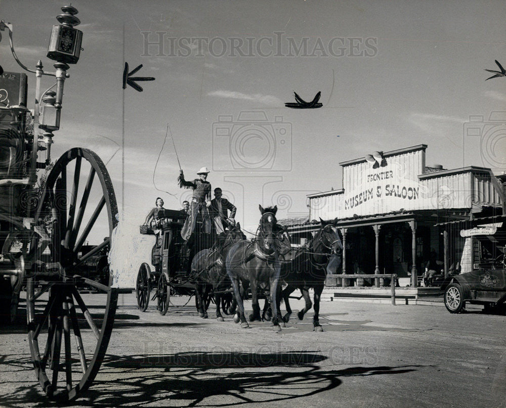 1953 Press Photo Last Frontier Village, Las Vegas Replica of Old-Time Nevada - Historic Images