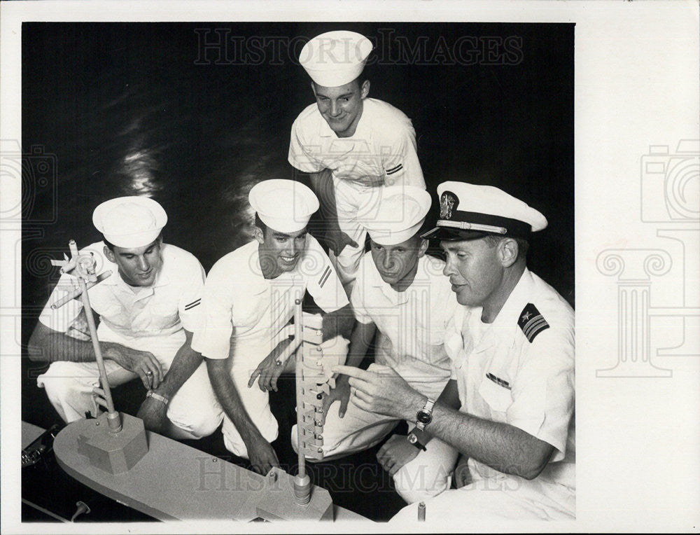 1968 Press Photo US Naval Reservists in Training at Bayboro Harbor - Historic Images