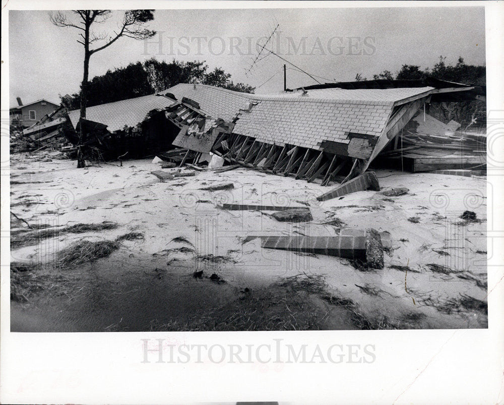 1972 Press Photo Alligator Point Destruction, Florida - Historic Images