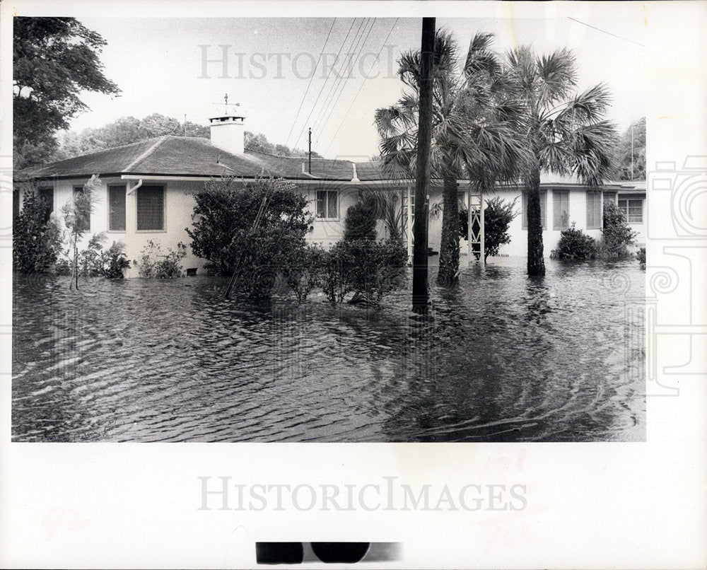 1972 Press Photo Hurricane Agnes Damage in Western Pasco County - Historic Images