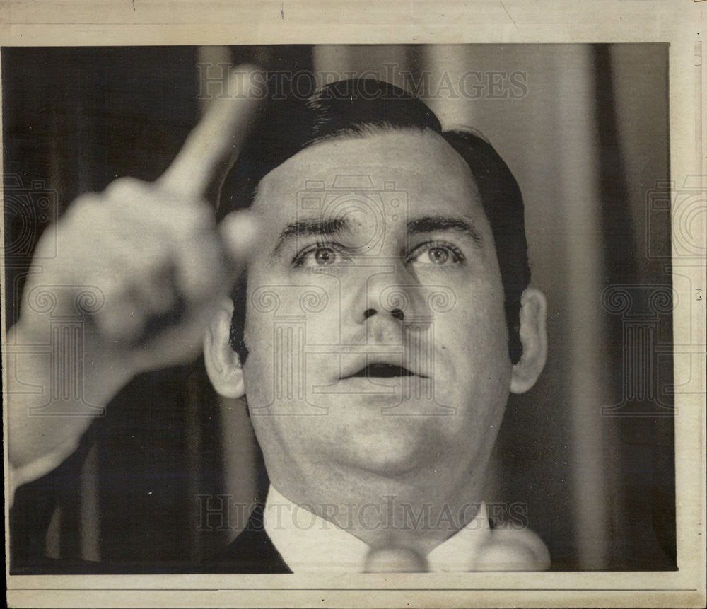 1973 Press Photo White House Press Secretary Ronald Ziegler - Historic Images