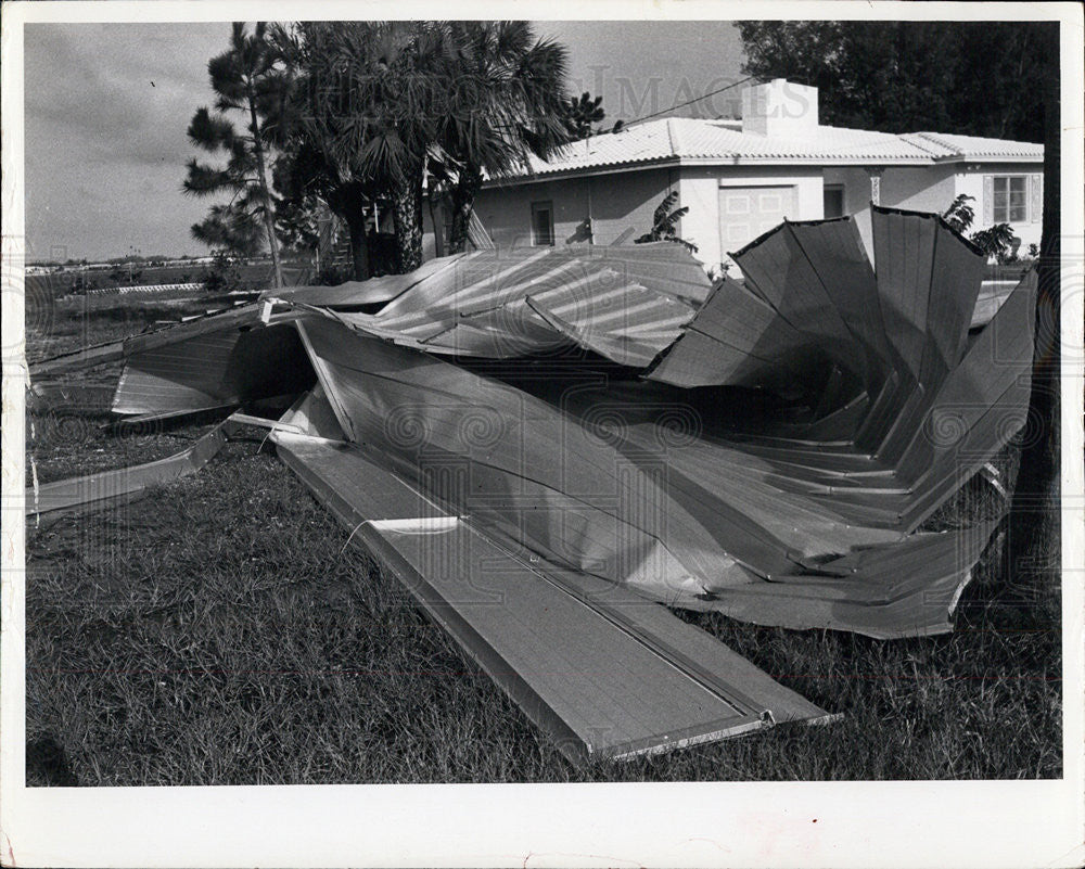 1960 Press Photo Hurricane Damage, St Petersburg, Florida - Historic Images