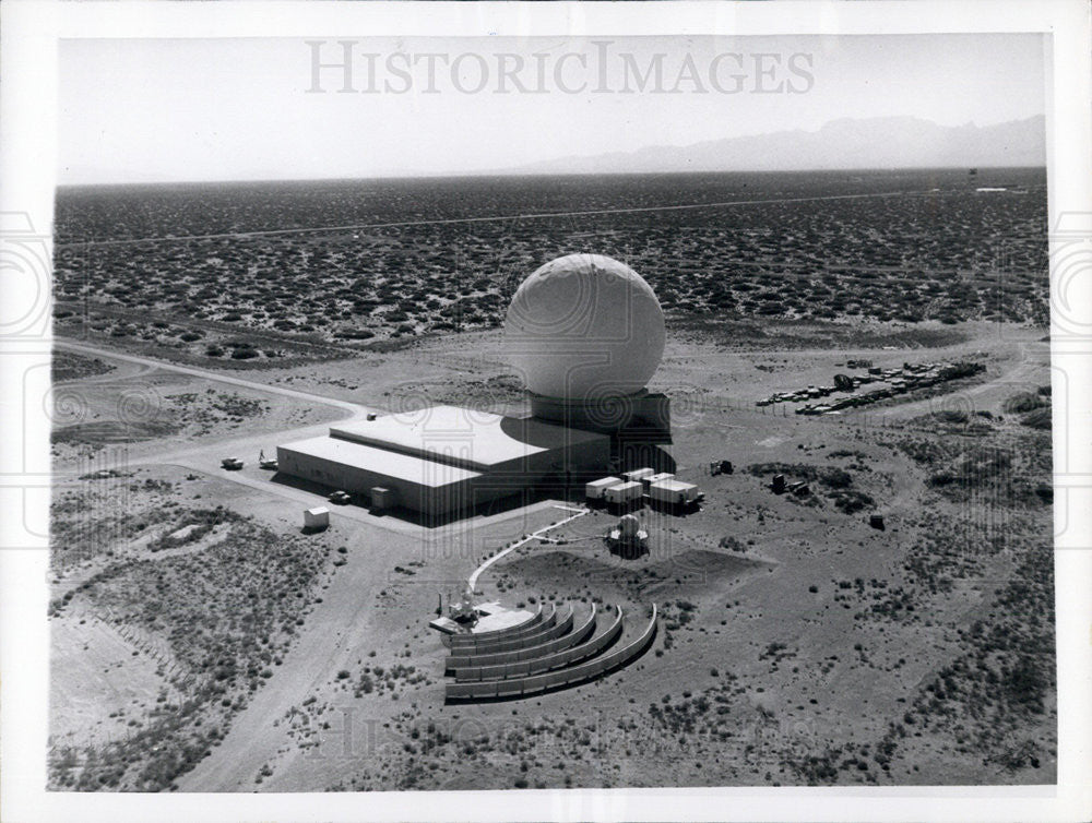 1961 Press Photo Target acquisition radar at White Sands,N.M - Historic Images