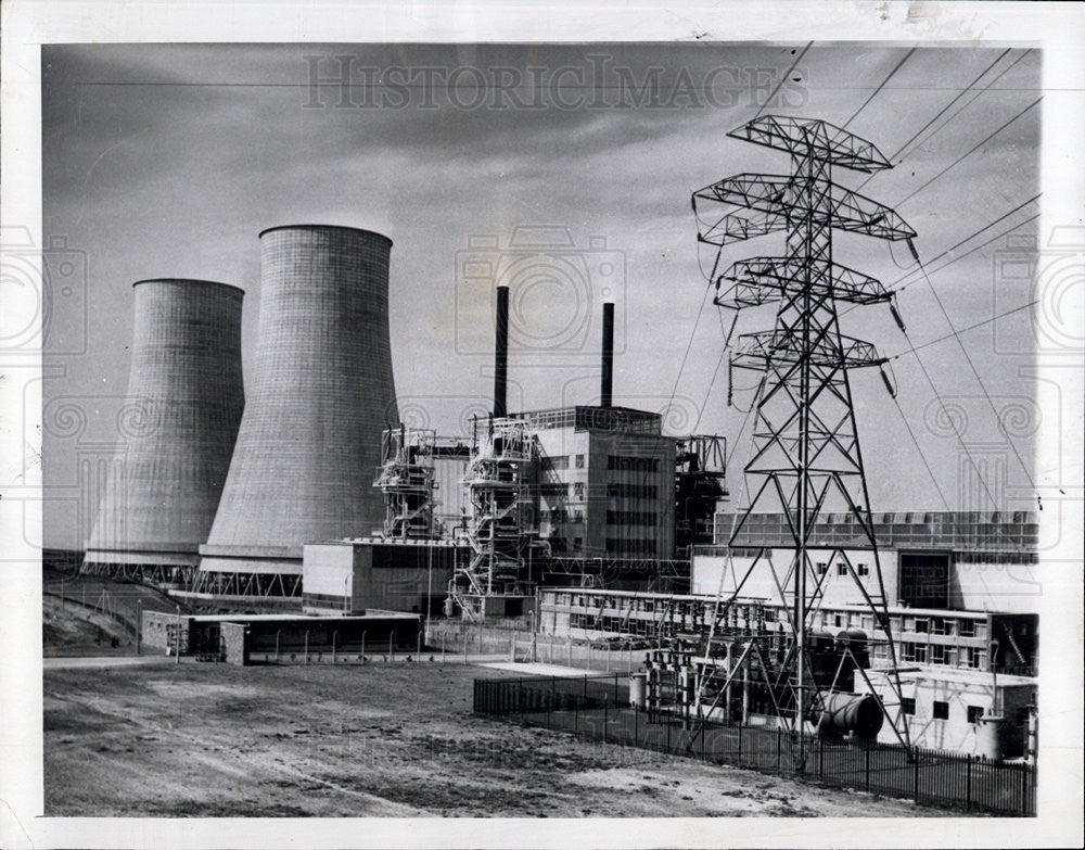 1958 Press Photo Calder Hall Atomic Power British Factories Bradwell - Historic Images