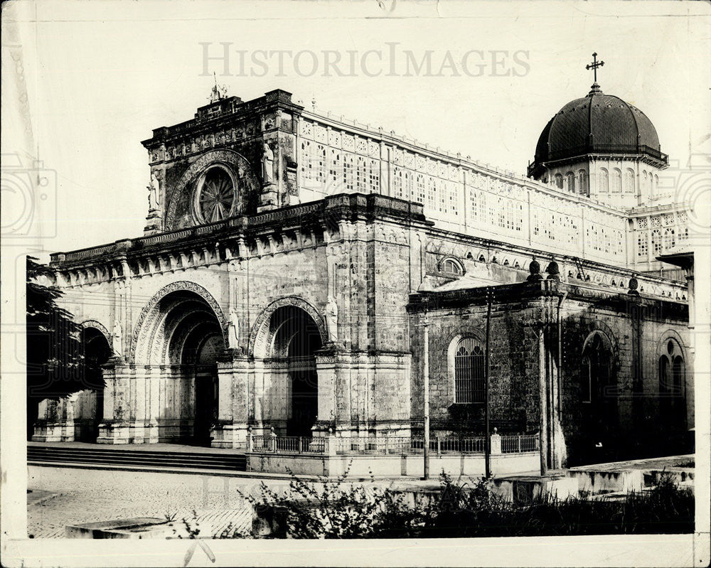 1928 Press Photo Manila Cathedral, completed in 1763. - Historic Images