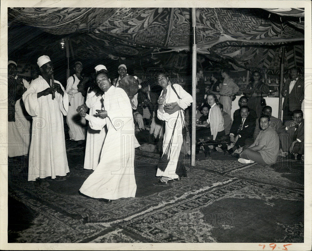 1955 Press Photo Arabic musicians. - Historic Images