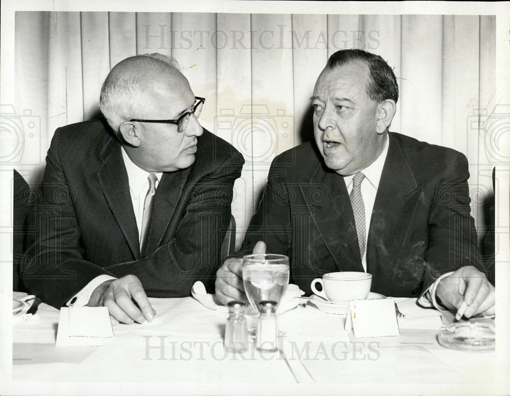 1959 Press Photo Paul goodrich president trygve lie - Historic Images