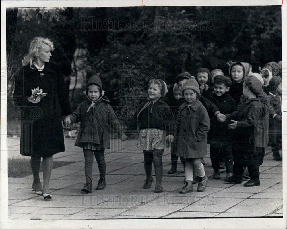 1968 Press Photo Preschoolers in Russia. - Historic Images