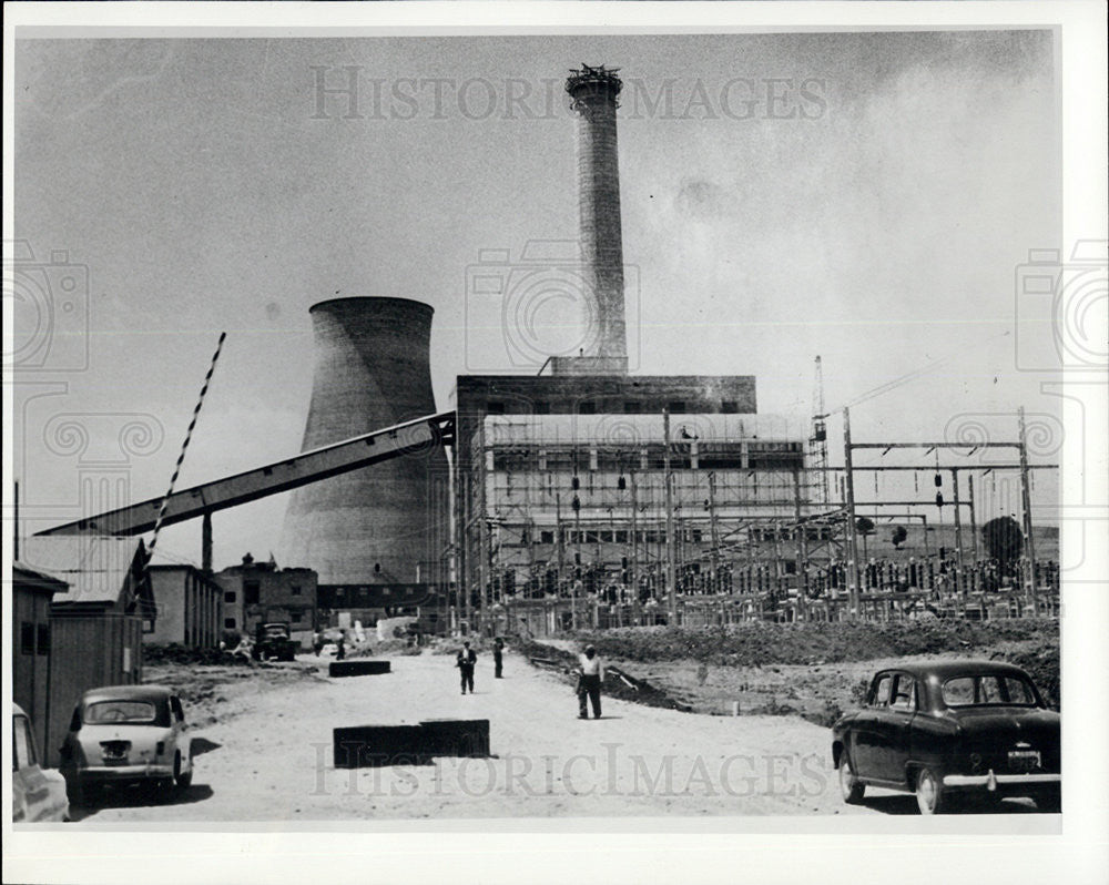 1965 Press Photo Thermoelectrical Plant at Ptomemaes, Greece - Historic Images