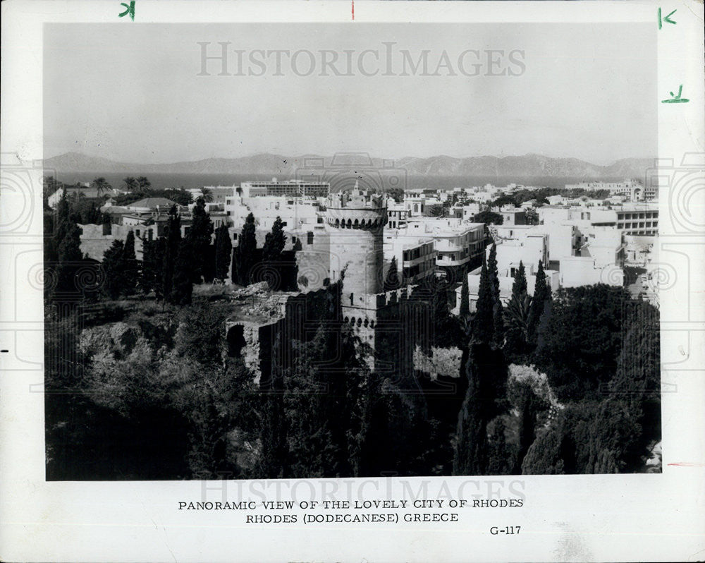 1982 Press Photo City of Rhodes, Greece - Historic Images