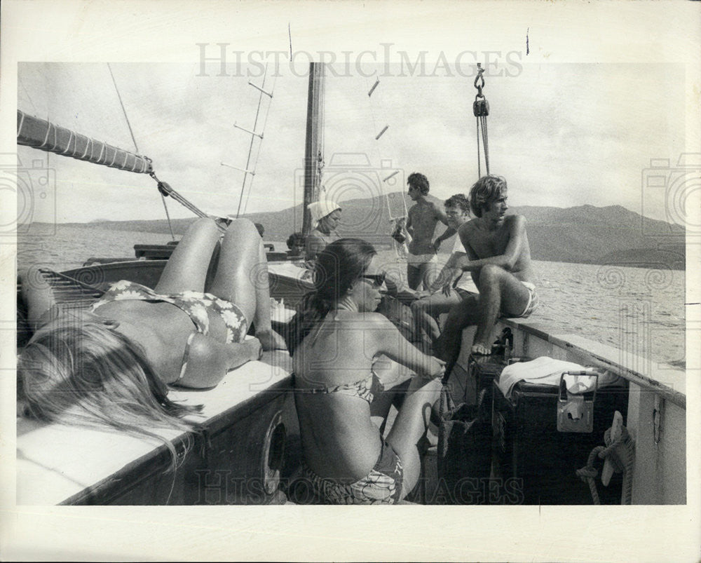 1969 Press Photo Club Maditeranee's Ketch "Constance" In Guadalupe - Historic Images