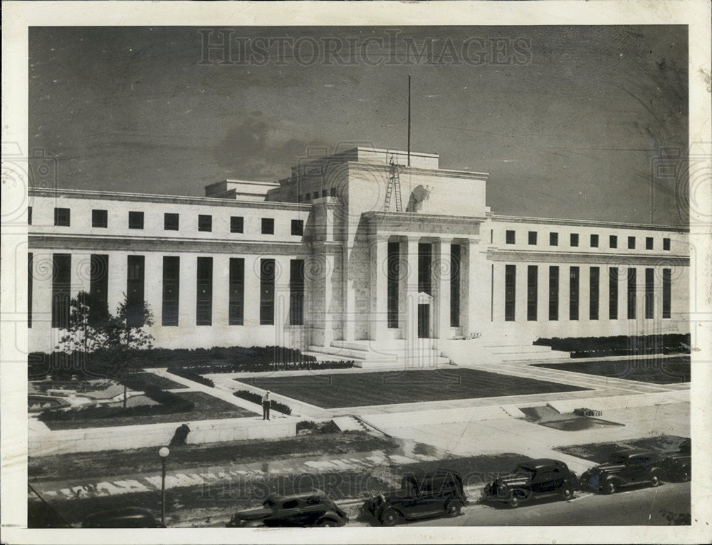 1937 Press Photo Federal Reserve Building Constitution Avenue Washington, D.C. - Historic Images