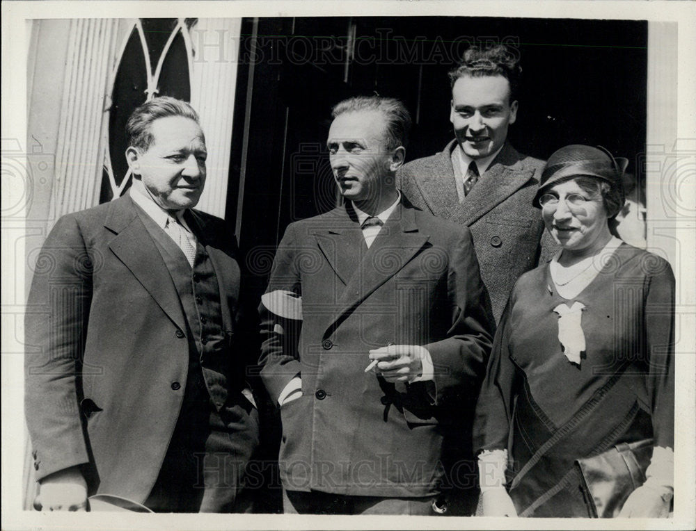 1933 Press Photo H.G.Hayes, M. Bergery, Dr. Bakker, M.P. Vermeylen - Historic Images