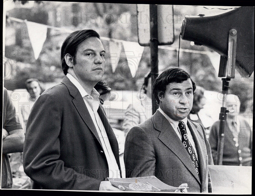 1971 Press Photo - Alderman Dick Simpson and Alderman Bill Singer - Historic Images