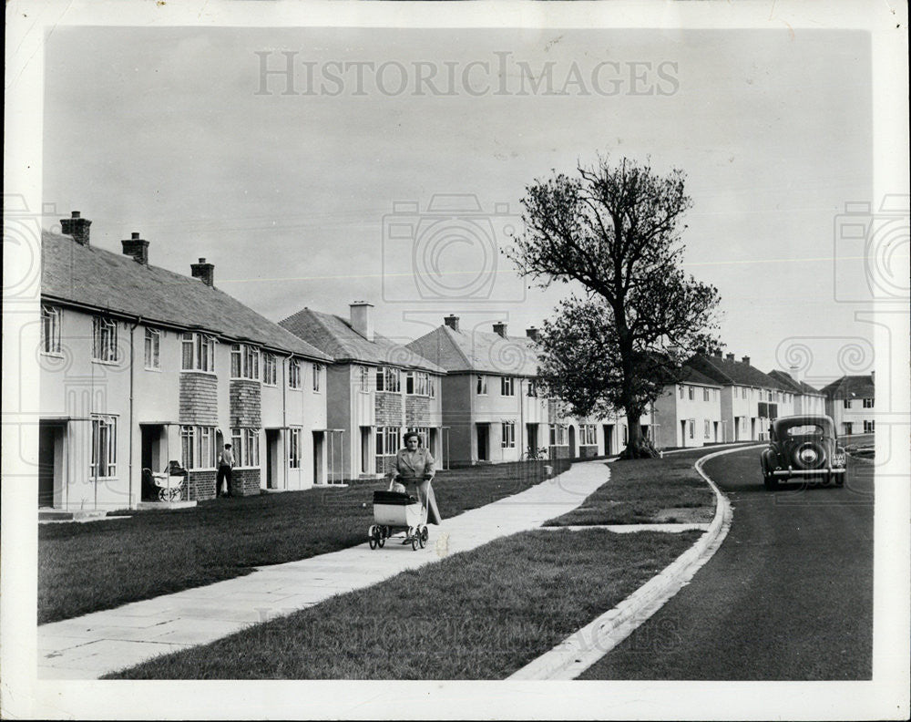 1956 Press Photo Housing in Britain - Historic Images