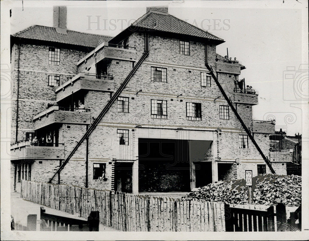 Press Photo Housing project - Historic Images