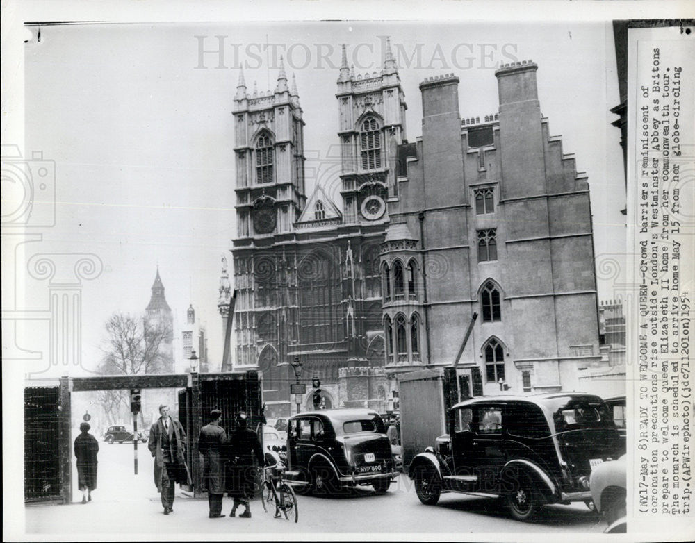 1954 Press Photo Westminister Abbey London - Historic Images