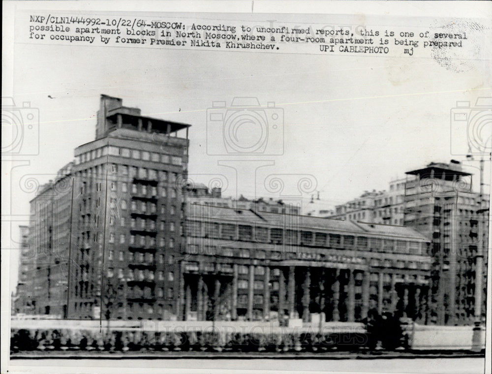 1964 Press Photo Apartment in North Moscow - Historic Images