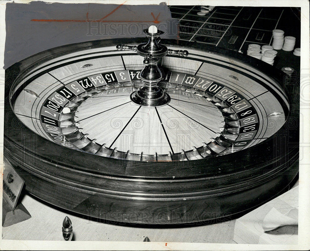 1968 Press Photo Roulette Wheel - Historic Images