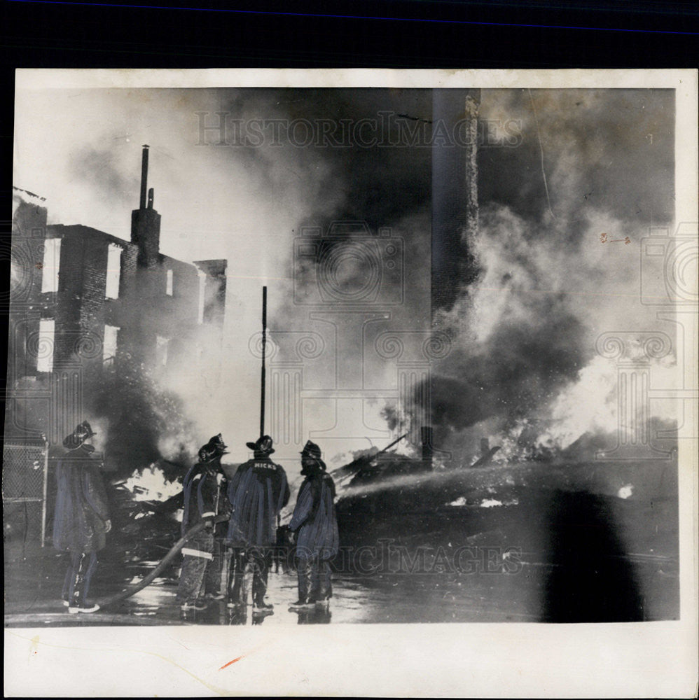 1963 Press Photo Atlantic City Fire, New Jersey - Historic Images