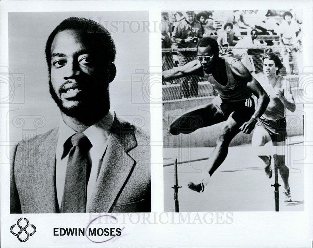 Press Photo Edwun Moses will run track in Olympics - Historic Images