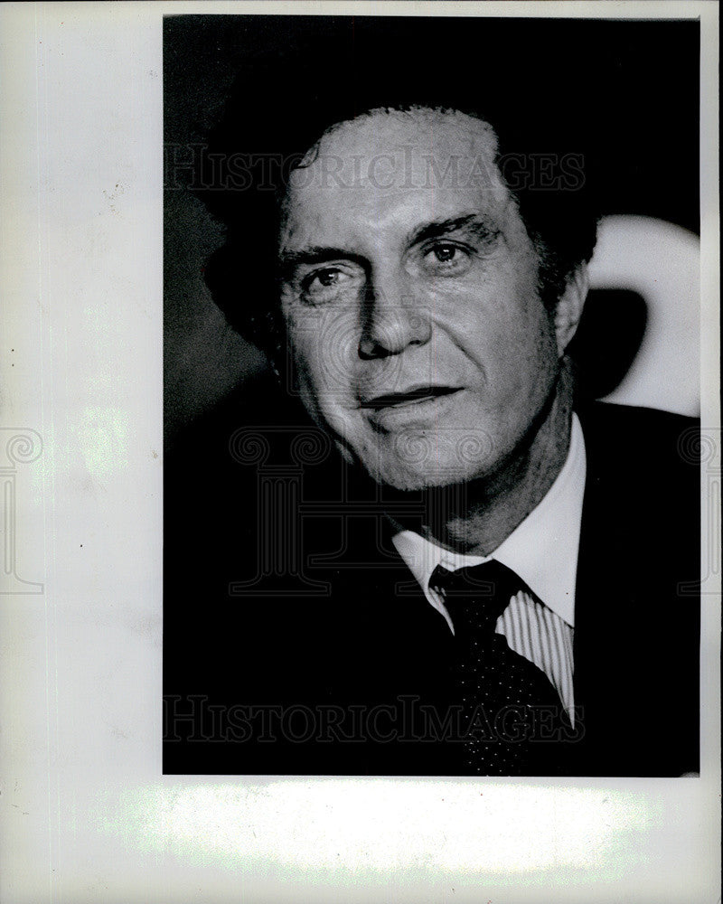 1982 Press Photo actor Cliff Robertson Class movie press conference - Historic Images