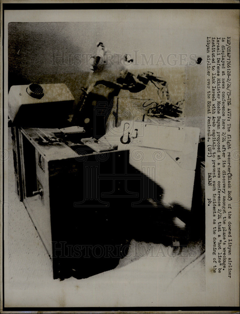 1973 Press Photo Flight Recorder Black Box - Historic Images