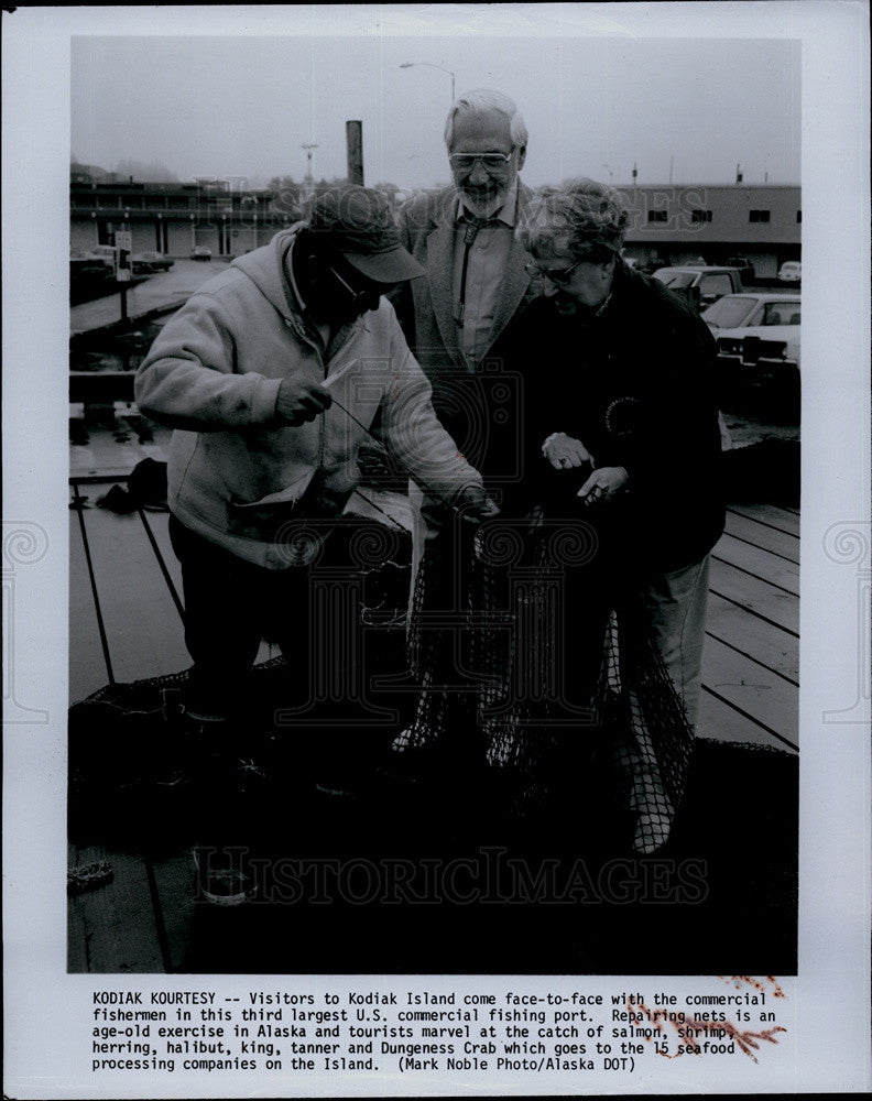 Press Photo Kodiak Island commercian Fisherman Alaska - Historic Images