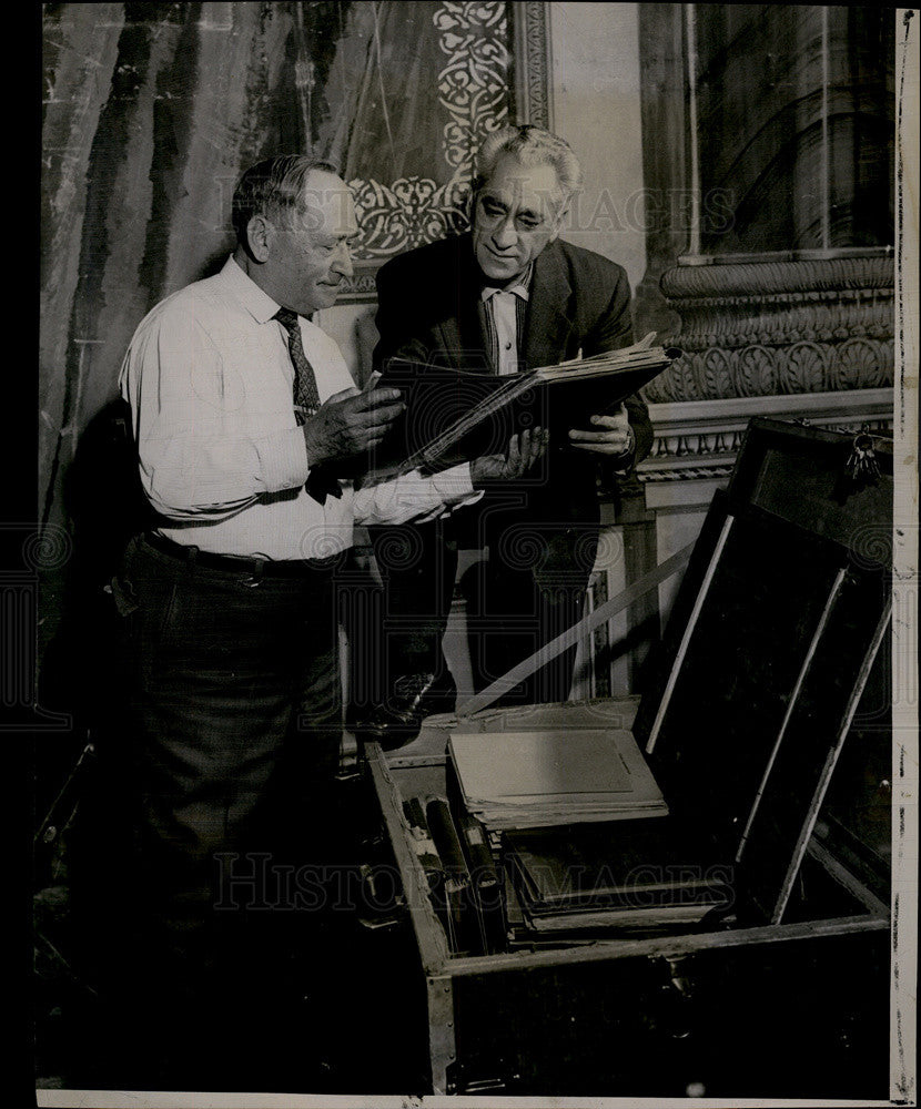 1953 Press Photo denver Symphony orchestra conductor Saul caston Marcel weber - Historic Images