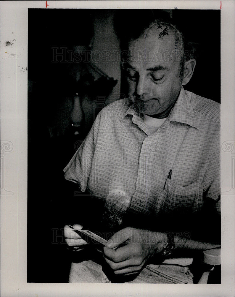 1985 Press Photo Hunting Accident George Hansen - Historic Images