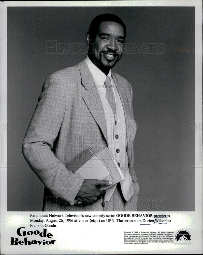 1996 Press Photo Dorien Wilson, &quot;Goode Behavior&quot; - Historic Images