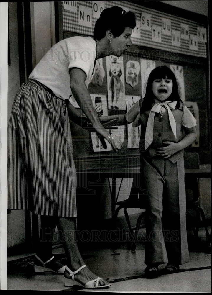 1979 Press Photo Ogden School, Kindergarten Teacher Mimi Doherty - Historic Images