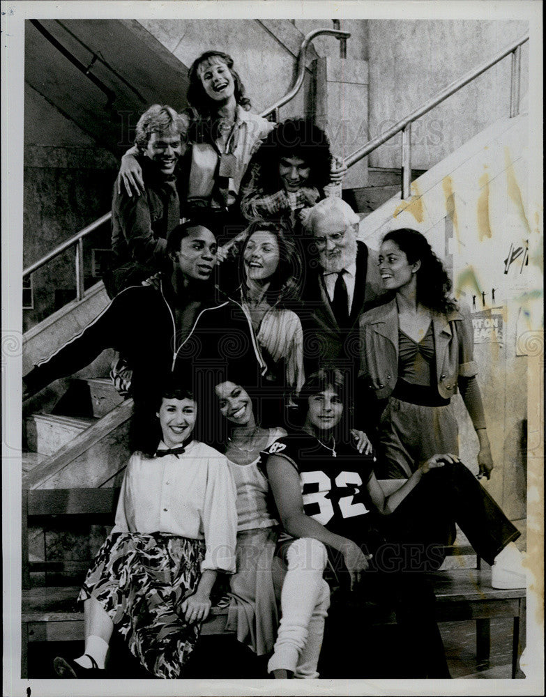 1982 Press Photo The Cast of Fame. - Historic Images