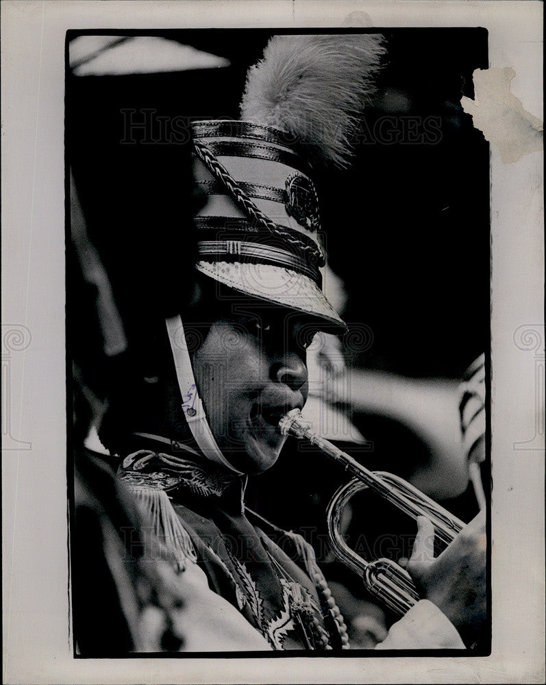 1981 Press Photo Marching Band, First Girls&#39; Senior High School In Tapei, Taiwan - Historic Images