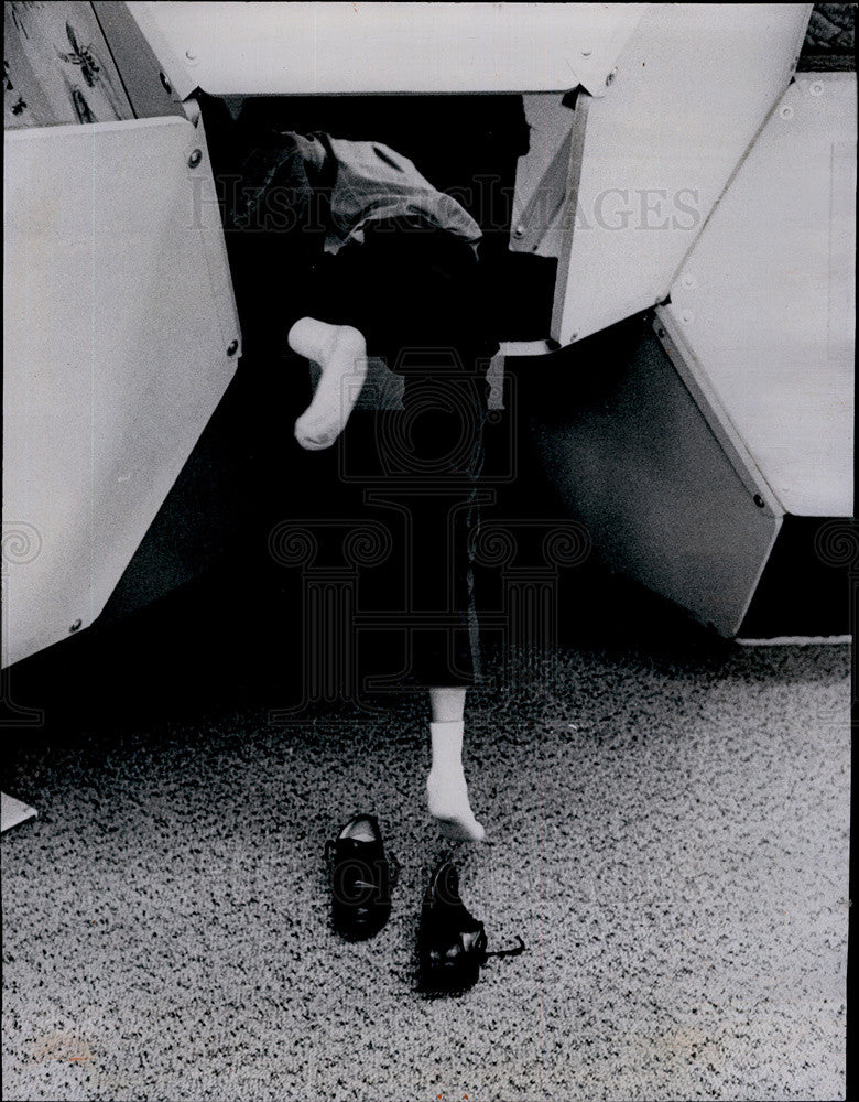 1970 Press Photo Cubicles Fourth Grade Elementary School Students Avery Coonley - Historic Images