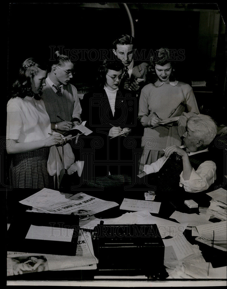 Press Photo Valerie Lauder.Clem Lane,Gerry Manning, Francis Moncey, Joyce - Historic Images