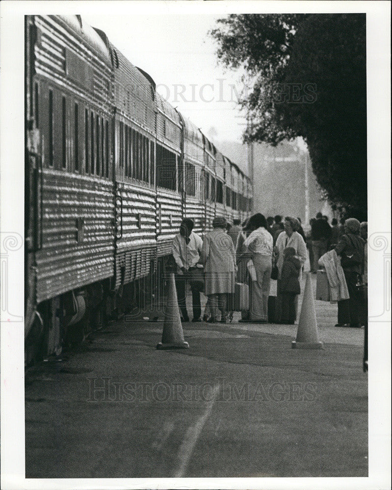 1980 Press Photo of Amtrak&#39;s Silver Meteor bound for New York from St. Pete - Historic Images