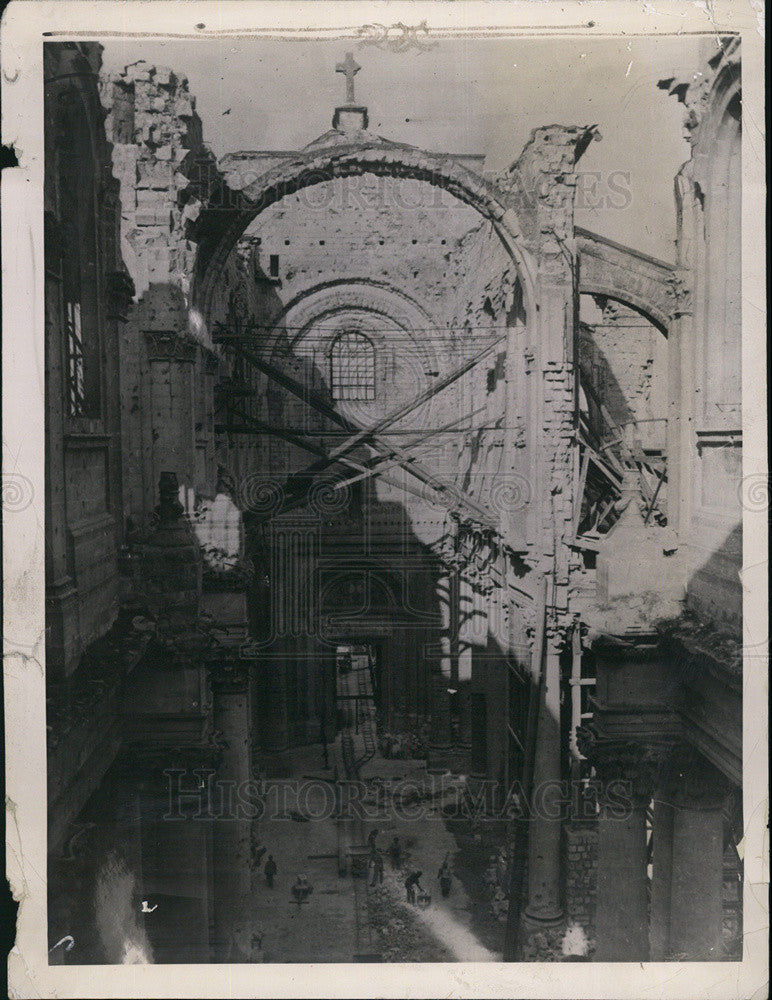 Press Photo The Cathedral At Arras, France Is Restored - Historic Images