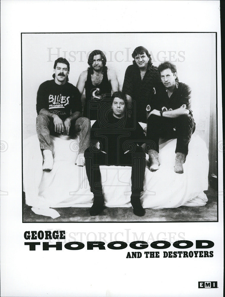 1992 Press Photo George Thorogood Destroyers Band Blues Rock Boogie Guitarist - Historic Images