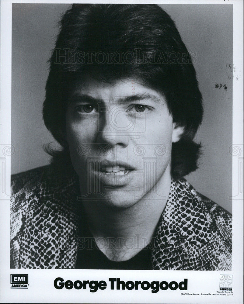 1982 Press Photo George Thorogood Singer Songwriter Blues Rock Guitarist - Historic Images