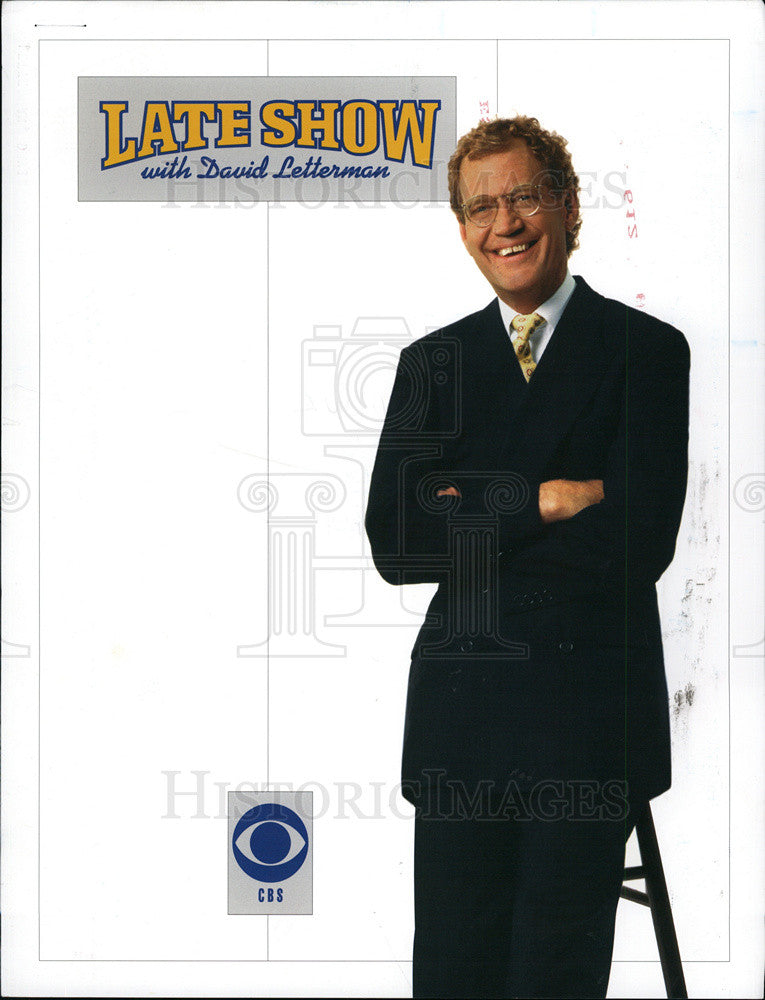 1995 Press Photo David Letterman Show Television Host Comedian - Historic Images