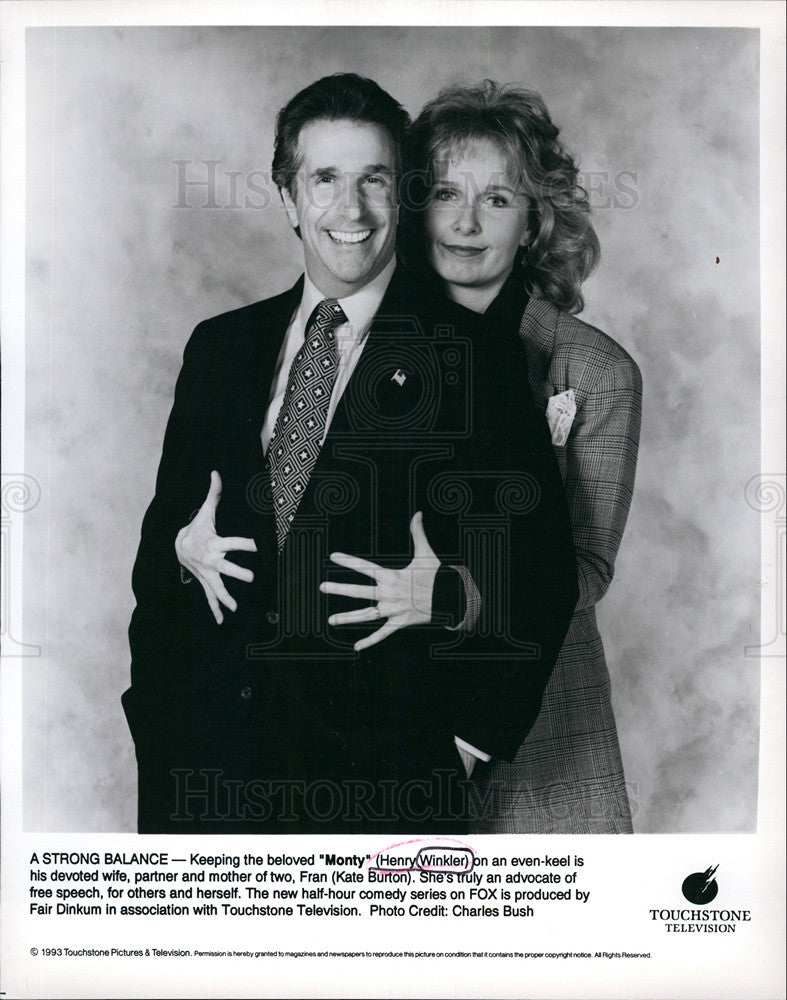 1993 Press Photo Actor Henry Winkler in TV Show Monty - Historic Images