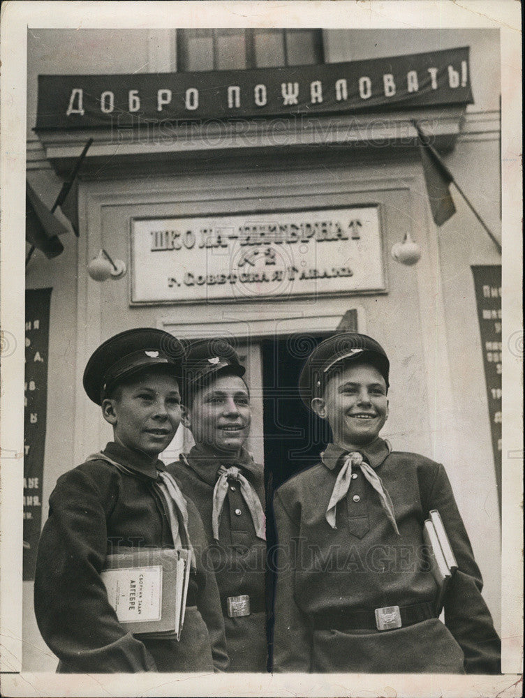 1958 Press Photo Students in Russia - Historic Images