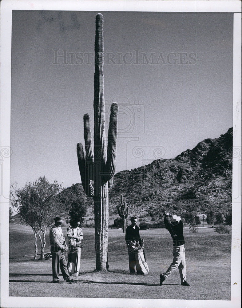 1960 Press Photo Tourism taking pictures at the Phoenix-Valley of the Sun - Historic Images