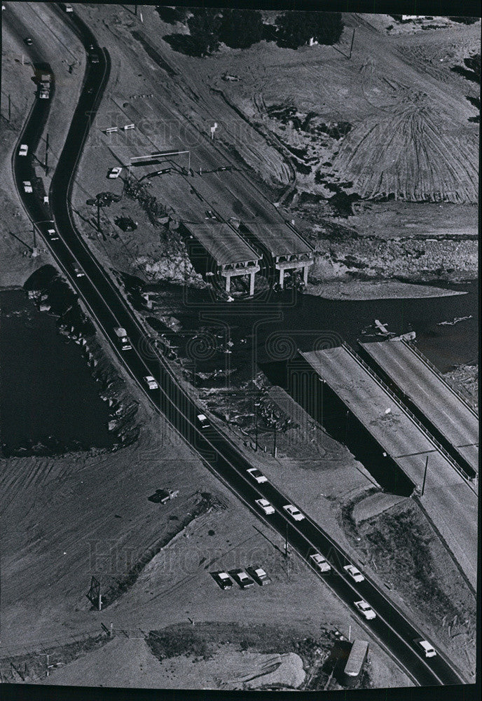 1965 Press Photo Twin, Two Lane Bridges Across the South Platte - Historic Images